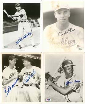 Lot of (67) Baseball Legends Signed Photos (PSA/DNA, JSA, Steiner & SGC)
